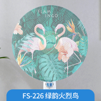 幸福派 电风扇罩防夹手小孩防护网罩套防尘套全包立体美的落地式保护儿童防卡手 风扇安全罩-226-绿韵火烈鸟