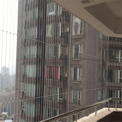 林剑翔 加隐形防护栏不锈钢丝阳台高层飘窗窗户护栏防护网隐形防盗网