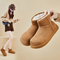 加绒高帮雪地靴女冬季新款学生ins韩版保暖休闲厚底增高_2