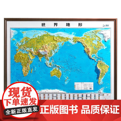 1米1凹凸地图 世界地形 北斗 著 地图