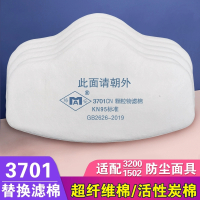 梅安1502元件颗粒物过滤棉3701cn防护打磨煤矿工业防尘面具用透气熔喷