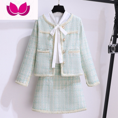 七斓小香风套装女早春季穿搭2023年新款高级感网红减龄裙子套