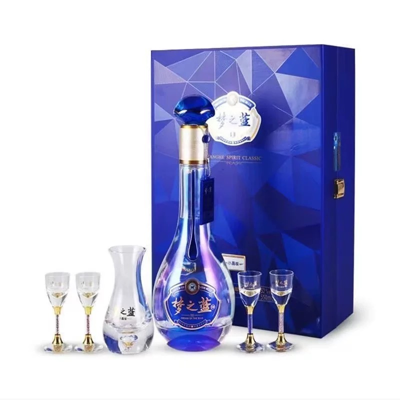 洋河 52度梦之蓝水晶版礼盒 550ml*1瓶礼盒装浓香型白酒