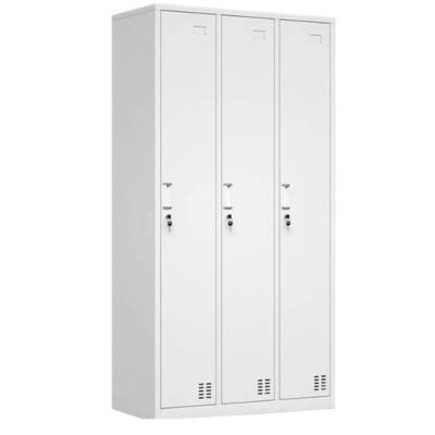 三门更衣柜储物柜备品柜[材质:0.8mm冷轧钢板](1800*900*420mm)