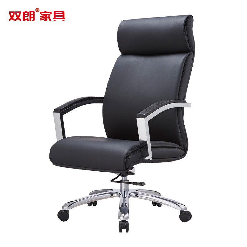 双朗 皮质办公椅 SL-092A 640*630*1190mm 黑色 张