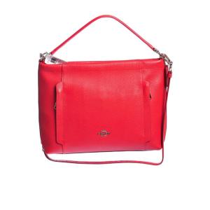 COACH女士时髦简约百搭徽标单肩斜挎包日常通勤手提大容量潮流女包 红色