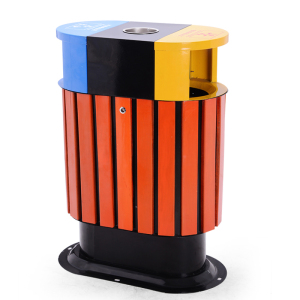 鑫环境 户外垃圾桶物业垃圾桶市政垃圾桶大号不锈钢环卫果皮箱小区公园室外分类双桶垃圾箱