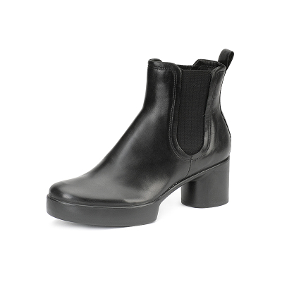 ECCO爱步ShapeSculptedMotion35女靴高跟短筒靴切尔西靴207613