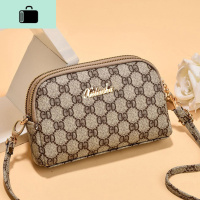 妈妈手机包女斜挎包中老年买菜钱包女双层拉链花纹迷你手拿包百搭NEW LAKE