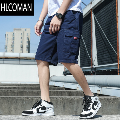 HLCOMAN工装短裤男士夏季潮牌外穿休闲运动裤宽松薄款潮流百搭五分中裤子