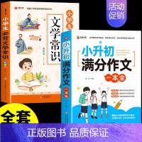 [全套2册]小升初满分作文+文学常识 小学升初中 [正版]2024小升初满分作文大全人教版 小学生作文书大全小学三四五六