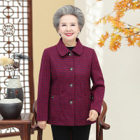 迪鲁奥(DILUAO)中老年女装春装奶奶装外套妈妈装春秋款单衣老年人女外衣60-7080岁老太太婆婆装宽松上衣