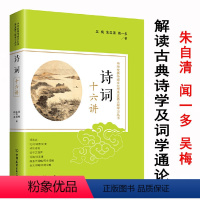 [正版]诗词十六讲吴梅朱自清闻一多大师词学通论诗言志辩书籍叶嘉莹更经典常谈中国诗学诗言志释汉字的魔方古代十五讲古典诗歌