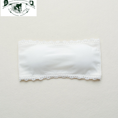 HLCOMAN一字肩文胸抹胸学生内衣打底防走光一片式防滑裹胸女白色内搭抹胸抹胸