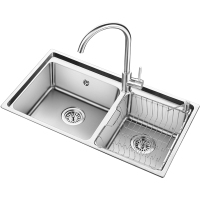 欧琳(OULIN) 水槽78452大双槽洗菜盆洗碗槽