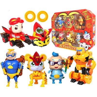 猪猪侠超星萌宠变形机器人套装三变卡丁车菲菲超人强儿童合体玩具新猪猪侠吉祥大礼包6款全套