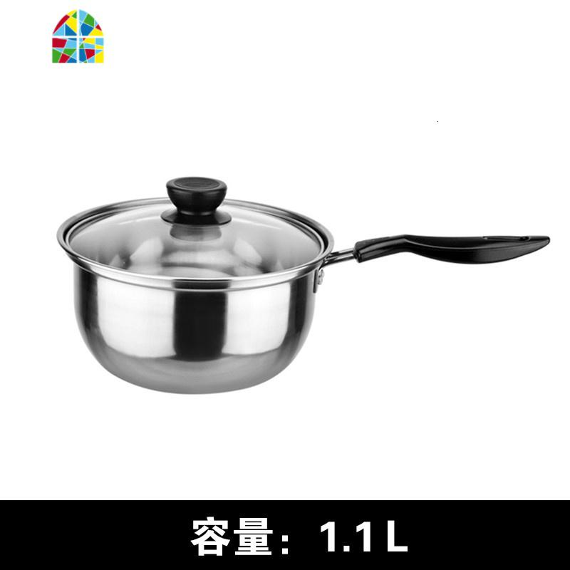 热牛奶锅家用不锈钢小锅子加厚迷你婴儿宝宝辅食煮泡面条汤锅 FENGHOU 18韩式奶锅