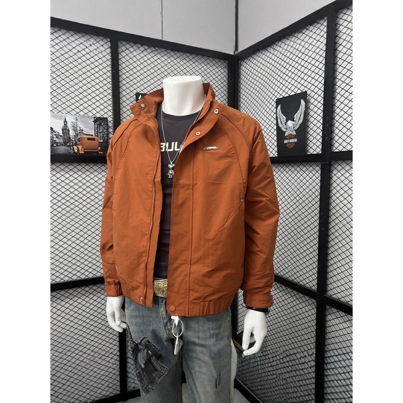 秋冬季休闲夹克男士时尚潮流外套男装新款户外冲锋衣百搭帅气