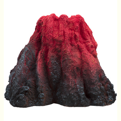 鱼缸里的装饰品小摆件造景增氧气泵套餐大小号仿真假火山树脂石头