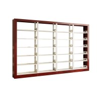 臻远ZY4072629 钢制书架红色资料架 单面6层一列四组 3700*300*2000mm