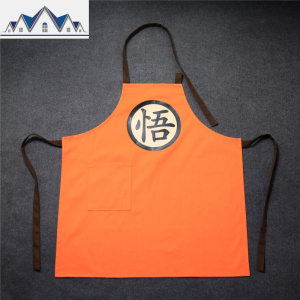悟字棉帆布防污/防泼水围裙厨房韩版创意时尚情侣男女家务围兜 三维工匠