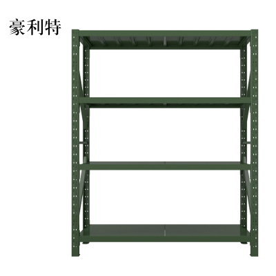 豪利特农具摆放架器材架军绿色拆装盾牌货架1.5米长存放架1500*600*2000