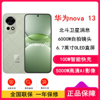 [全新]华为nova13 洛登绿 256GB 100W快充 北斗卫星图片消息 鸿蒙智能直面屏手机