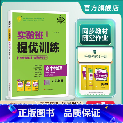 物理 必修第三册 [正版]2024新版 实验班全程提优训练高中物理必修第三册人教版 春雨教育必修3RJ版江苏同步训练思维