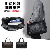 2026年新款百搭旅行包立体简约手提包单肩斜挎包大容量多隔层