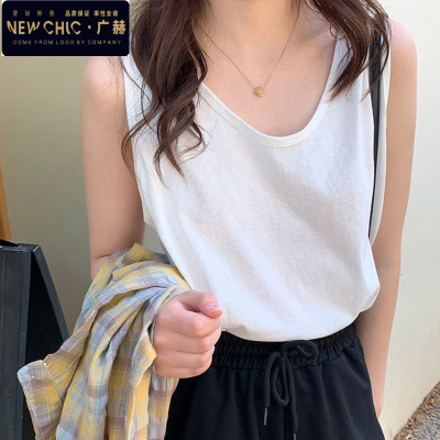 广赫棉打底内搭无袖小吊带背心女设计感小众韩版宽松中长款外穿夏潮