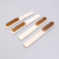 除锈钢丝刷刀刷铜丝刷抛光除锈清洗打磨清洁刷木柄钢丝刷