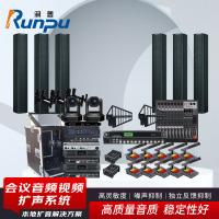 润普Runpu 会议音频视频扩声系统 本地扩音解决方案视像追踪有线手拉手音频套装RP-YXKSD980