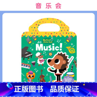 [新书]音乐会Music! [正版]原版进口手提果冻贴纸书点读英文儿童启蒙认知全套13册First StickerBoo