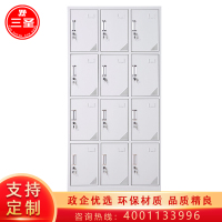 三圣 办公家具加厚12门铁皮更衣柜 员工储物柜 多门储物柜 存包柜鞋柜 浴室带锁更衣柜 其他金属更衣柜多功能