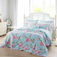 家柏饰(CORATED)可机洗水洗空调被 全棉清新文艺风全棉夏被花意天成夏凉被被子