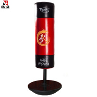 康力强TS-67铁盘拳击不倒翁沙袋成人儿童立式散打实心沙包 (铁盘底红色实心沙袋)