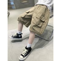 男童夏装短裤薄款2025新款中大儿童夏季五分裤男孩夏款工装中裤子