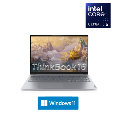 联想ThinkPad ThinkBook 16 8VCD 2025款16英寸大屏学生游戏娱乐商务办公笔记本电脑 2.5K高色域屏 定制UItra5-225H 32G内存 2TB固态