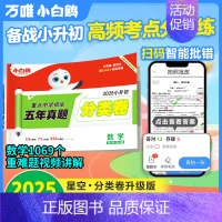 [数学]五年真题分类卷 小学升初中 [正版]2025小白鸥星空小升初真题卷语文数学英语毕业升学重点中学招生真题超详解小升