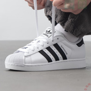 阿迪达斯 (adidas) 三叶草男女鞋新款经典贝壳头板鞋休闲鞋JQ3220 ZP