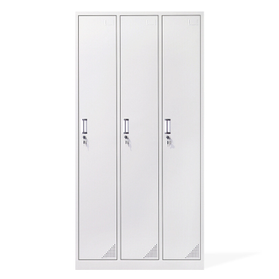 全简家具三门更衣柜铁皮柜储物柜员工柜寄存包柜鞋柜
