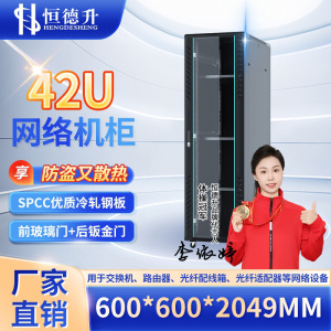 恒德升 HDS-A427SB6642 网络机柜 19英寸国际标准机柜 42U