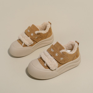 加绒厚底雪地靴女冬季新款学生ins韩版保暖休闲鞋棉鞋女