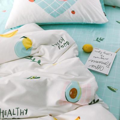 美帮汇四件套全棉全棉床品宿舍被套三件套床单床上用品健康生活