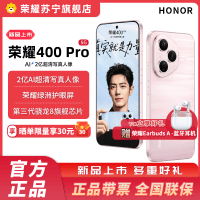 赠蓝牙耳机 荣耀400 Pro 16GB+512GB 流沙粉 5G智能手机
