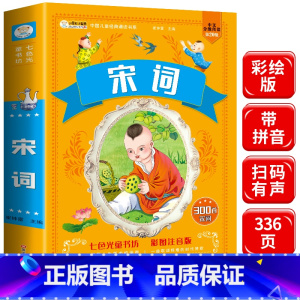 [正版]宋词三百首注音版彩图 宋词300首 小学生一二三年级课外书阅读经典名著读本 班主任幼儿读物6-8-10岁儿童文