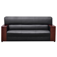 DXBG办公沙发简约现代沙发商务接待会客二层牛皮三人位