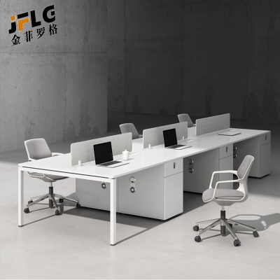 金菲罗格钢架办公职员桌