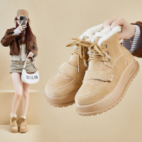 加绒高帮雪地靴女冬季新款学生ins韩版保暖休闲厚底增高_2_111
