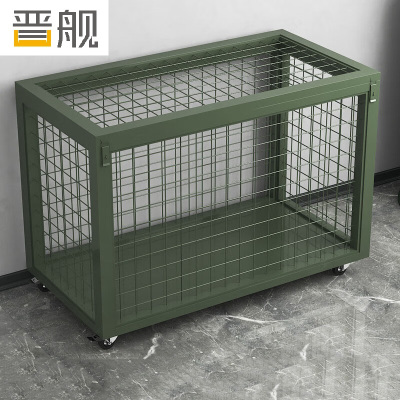 晋舰金属移动网箱仓储笼应急物资周转箱野营装备箱带网带轮子1500*750*1000mm(无拉手)